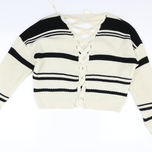 Miss Selfridge Womens Beige   Pullover Jumper Size 12