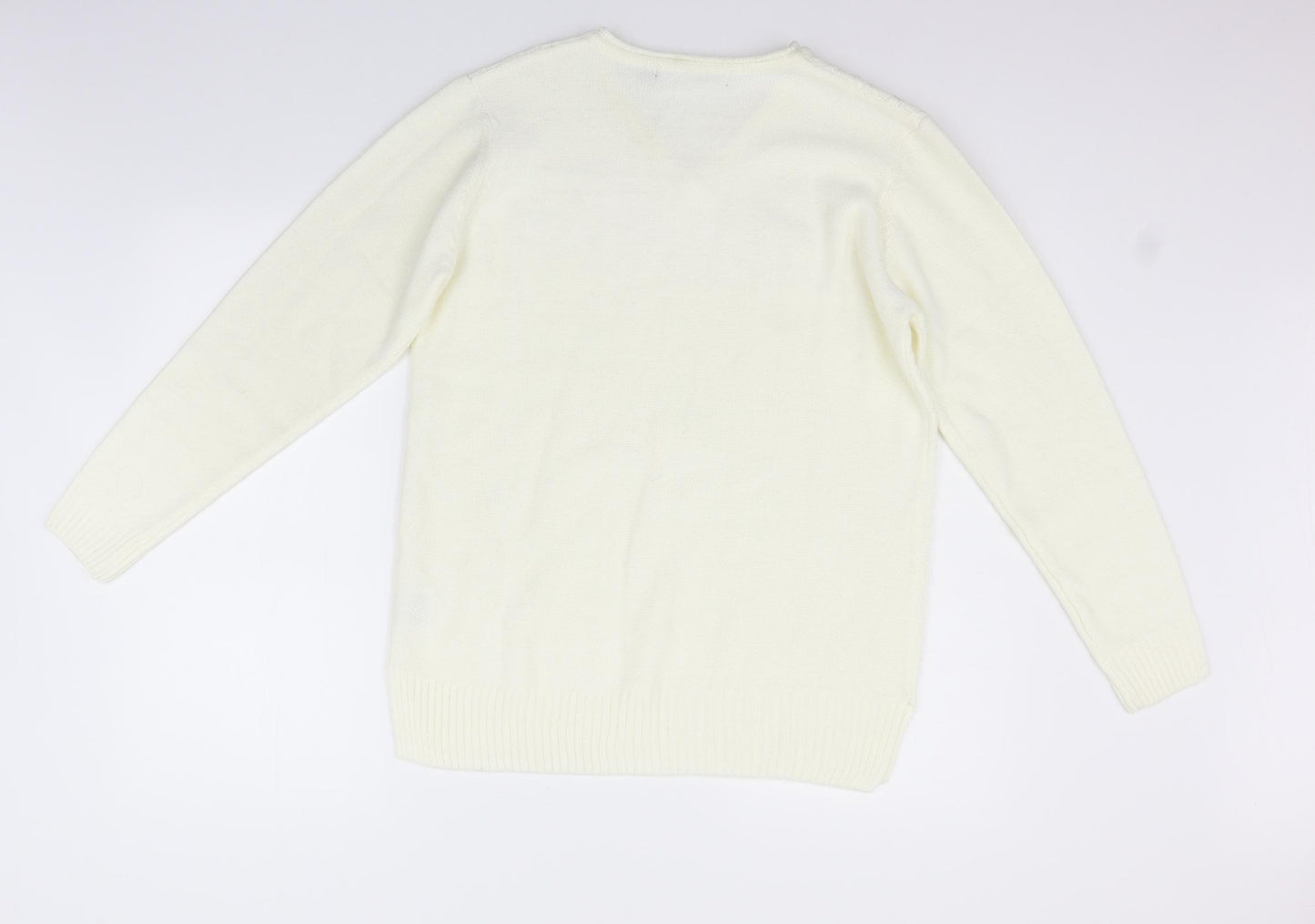 EWM Womens Beige   Pullover Jumper Size M