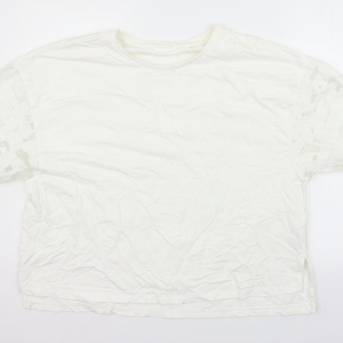 NEXT Womens White   Pullover Jumper Size 14  - washable marks