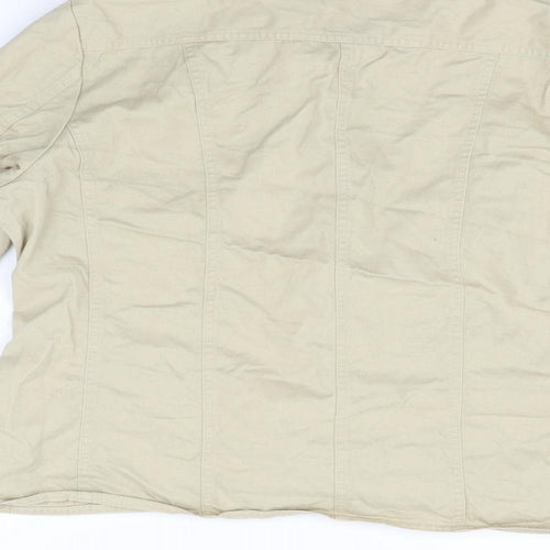 EWM Womens Beige   Jacket Coat Size 16