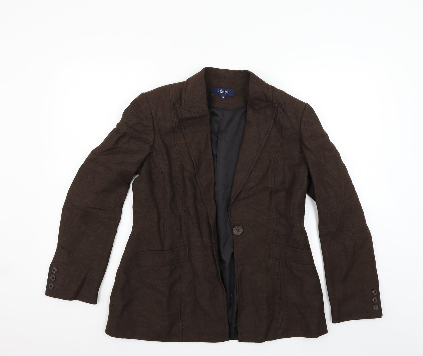 Debenhams Womens Brown   Jacket Blazer Size 12