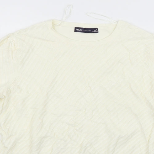 Marks and Spencer Womens Beige   Pullover Jumper Size 12