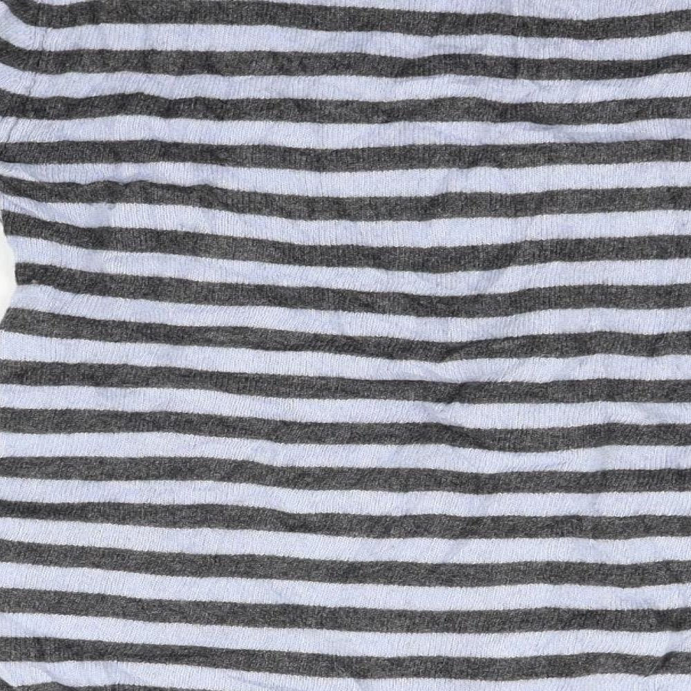 Benedetta B Womens Blue Striped  Pullover Jumper Size M
