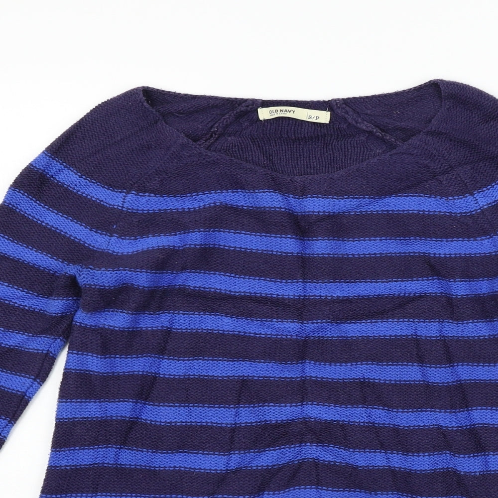 Old Navy Womens Blue Striped  Pullover Jumper Size S