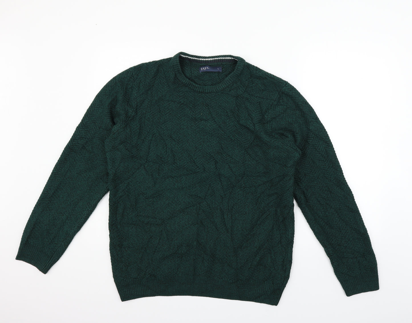 Easy Mens Green   Pullover Jumper Size L