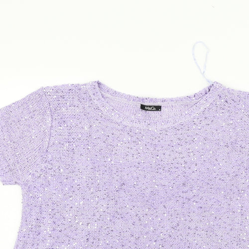M&Co Womens Pink   Pullover Jumper Size 16