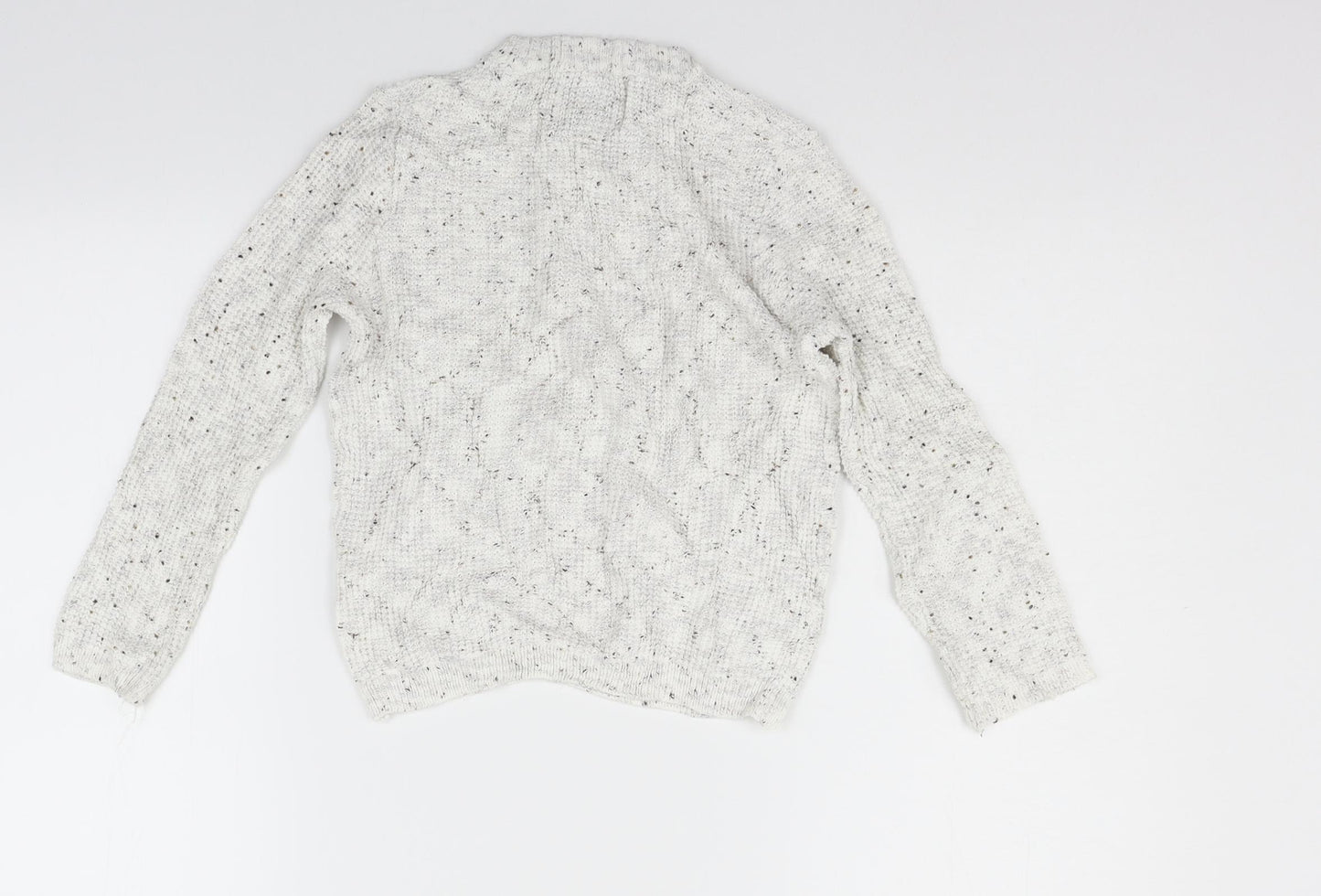 Zara Girls White   Pullover Jumper Size 6-7 Years