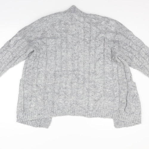 Primark Womens Grey   Cardigan Jumper Size 2XS