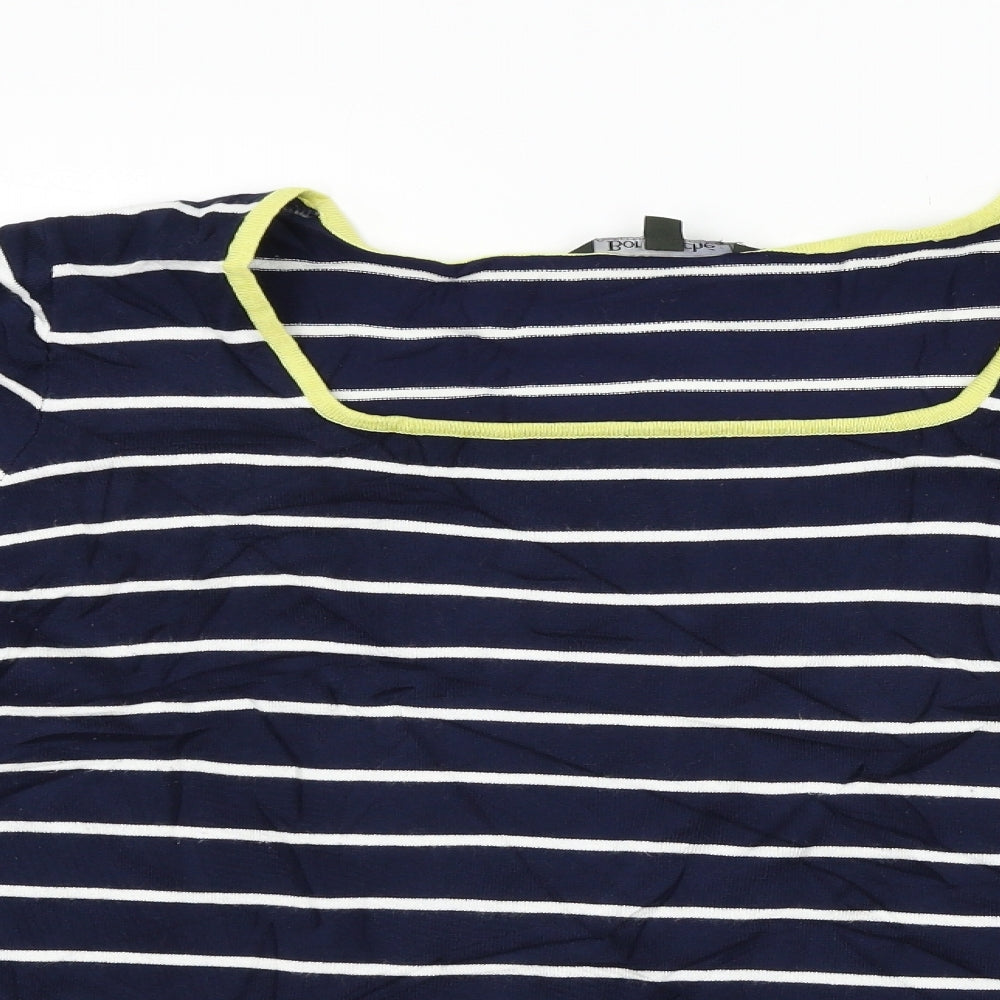 Bonmarché Womens Blue Striped  Pullover Jumper Size 22