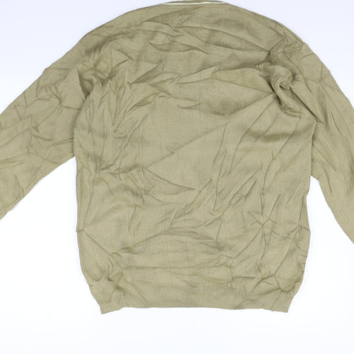 Fraser Mens Beige Striped  Pullover Jumper Size M