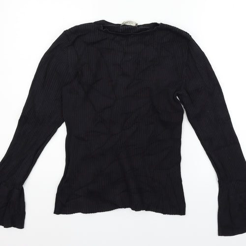 Oasis Womens Black   Basic T-Shirt Size L
