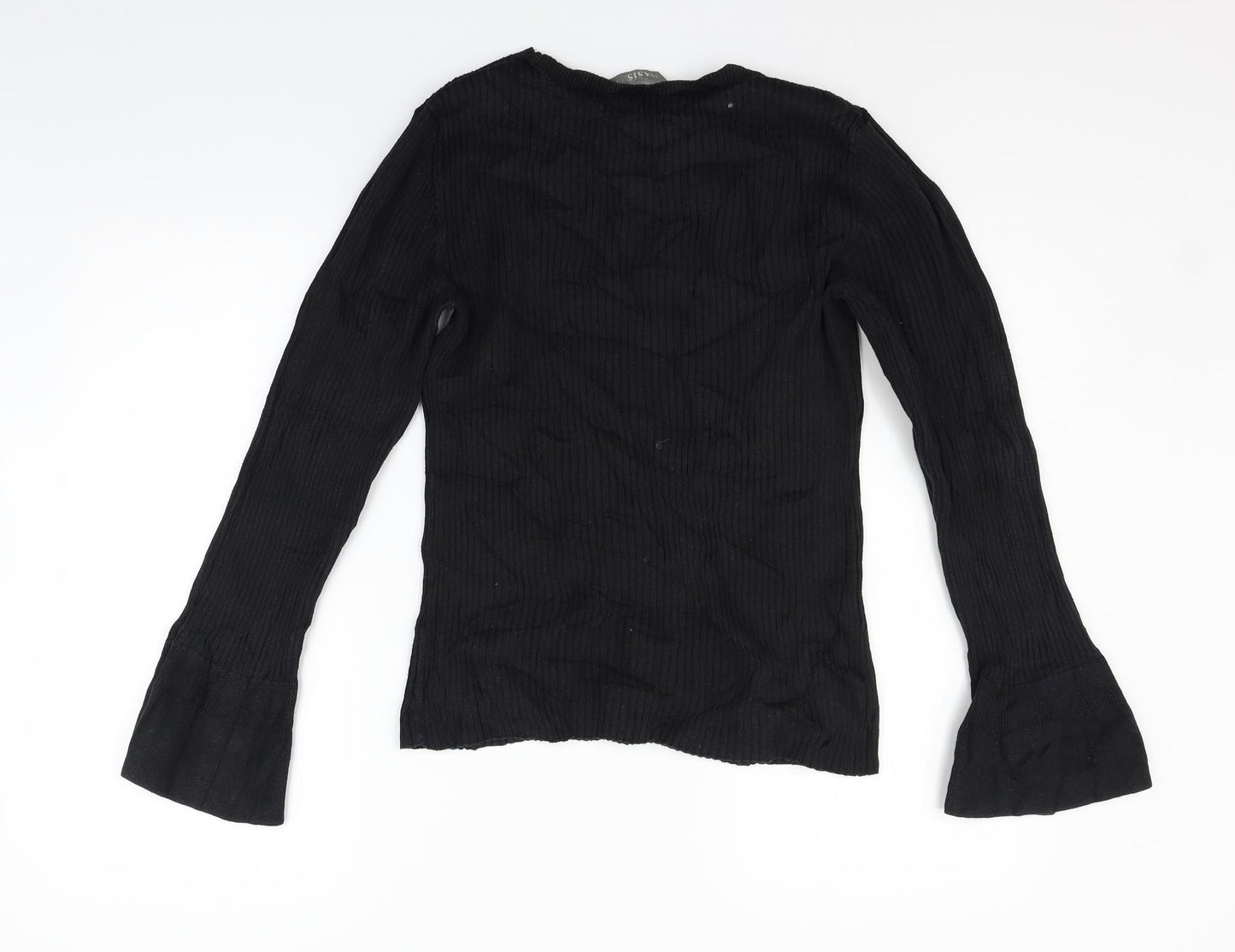 Oasis Womens Black   Basic T-Shirt Size L