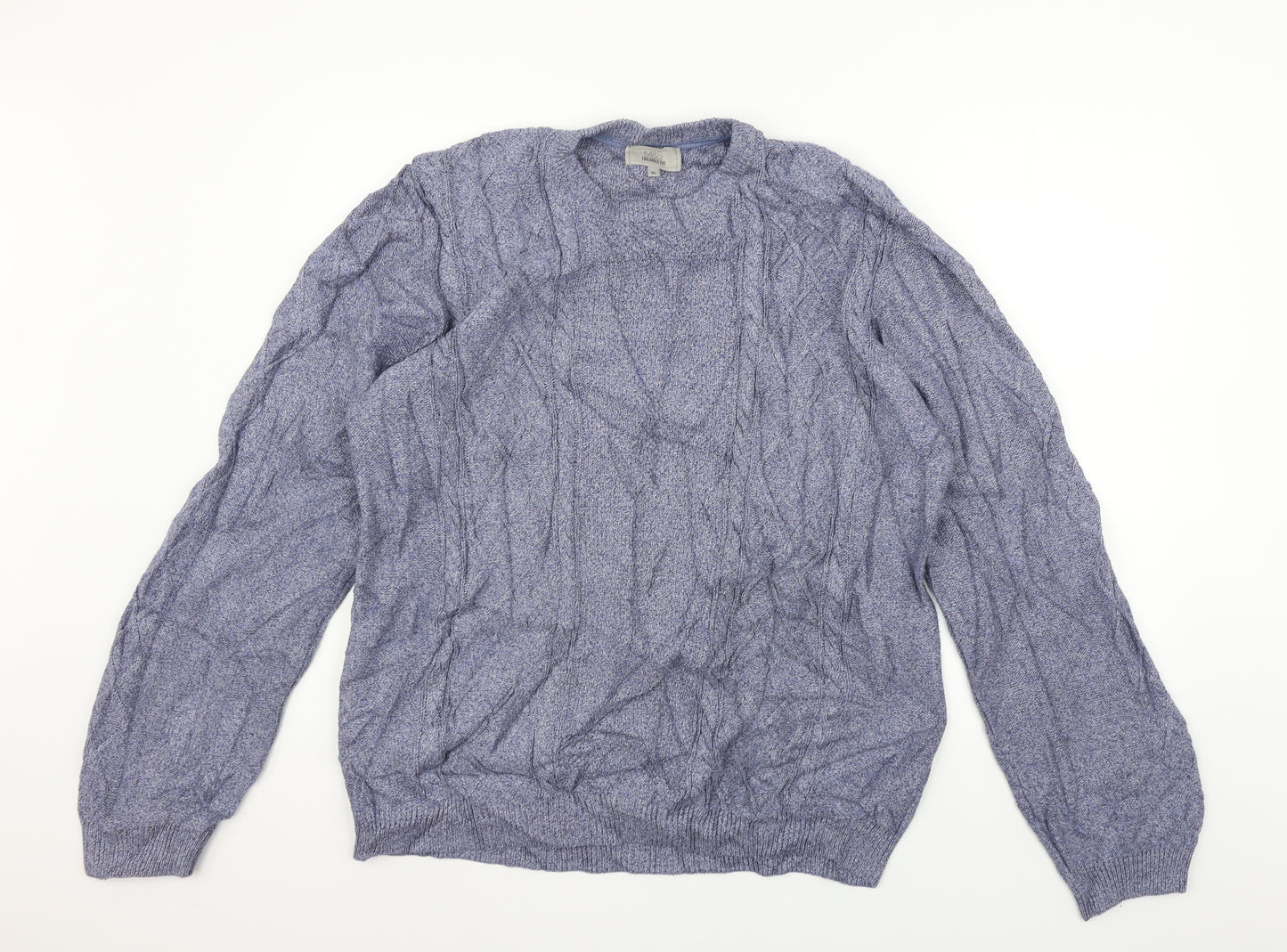 Marks and Spencer Mens Blue   Pullover Jumper Size XL