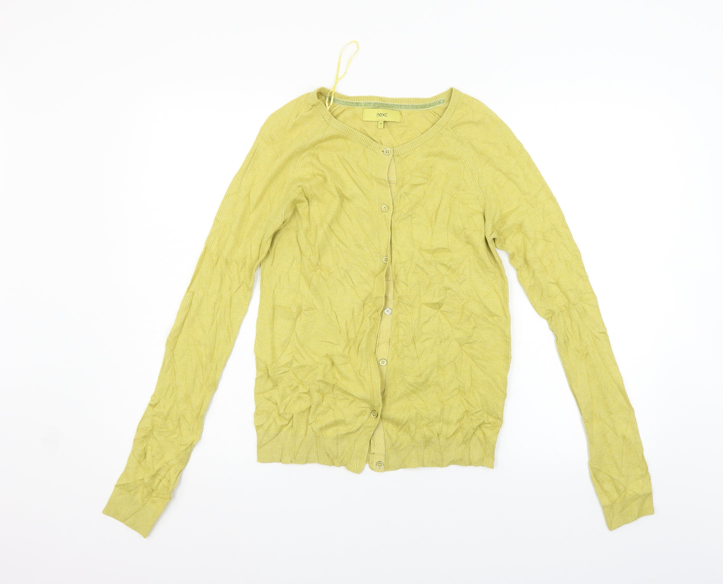 NEXT Womens Yellow   Cardigan Jumper Size 10