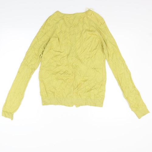 NEXT Womens Yellow   Cardigan Jumper Size 10