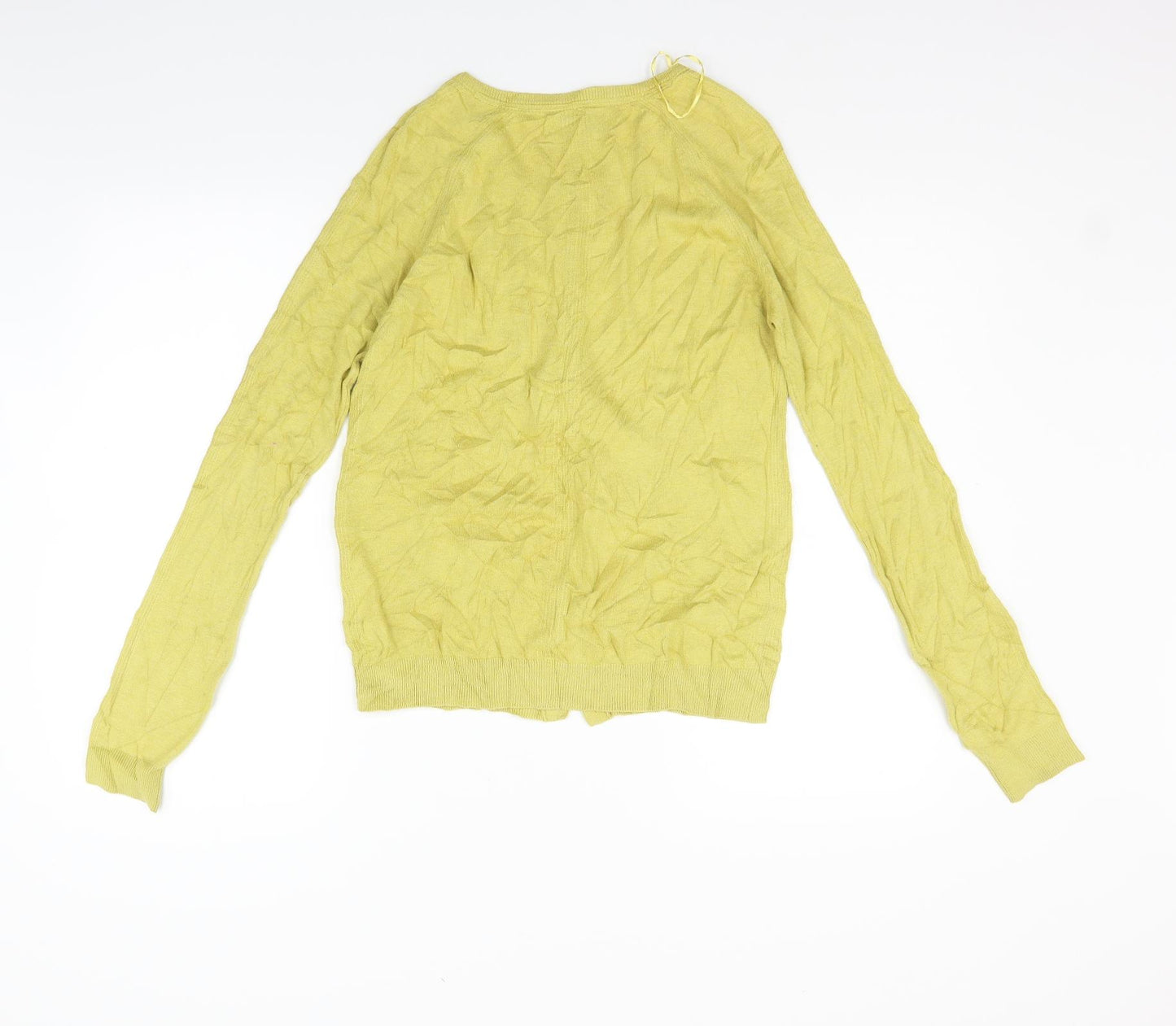 NEXT Womens Yellow   Cardigan Jumper Size 10