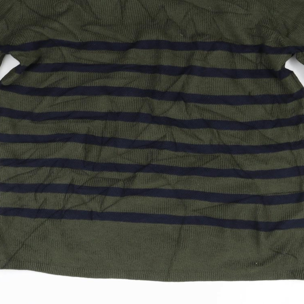 NEXT Womens Green Striped  Pullover Jumper Size 12