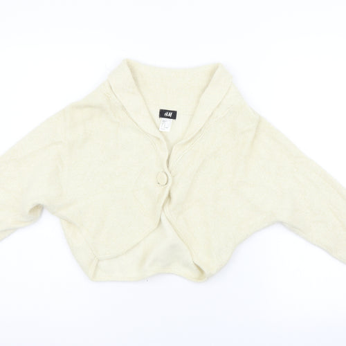 H&M Womens Beige   Cardigan Jumper Size M