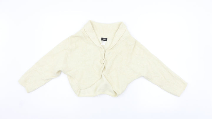 H&M Womens Beige Cardigan Jumper Size M