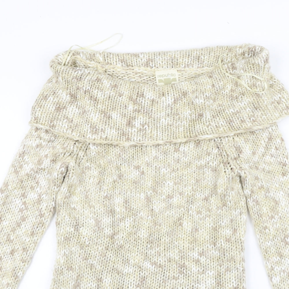 Republic Womens Beige   Pullover Jumper Size XS