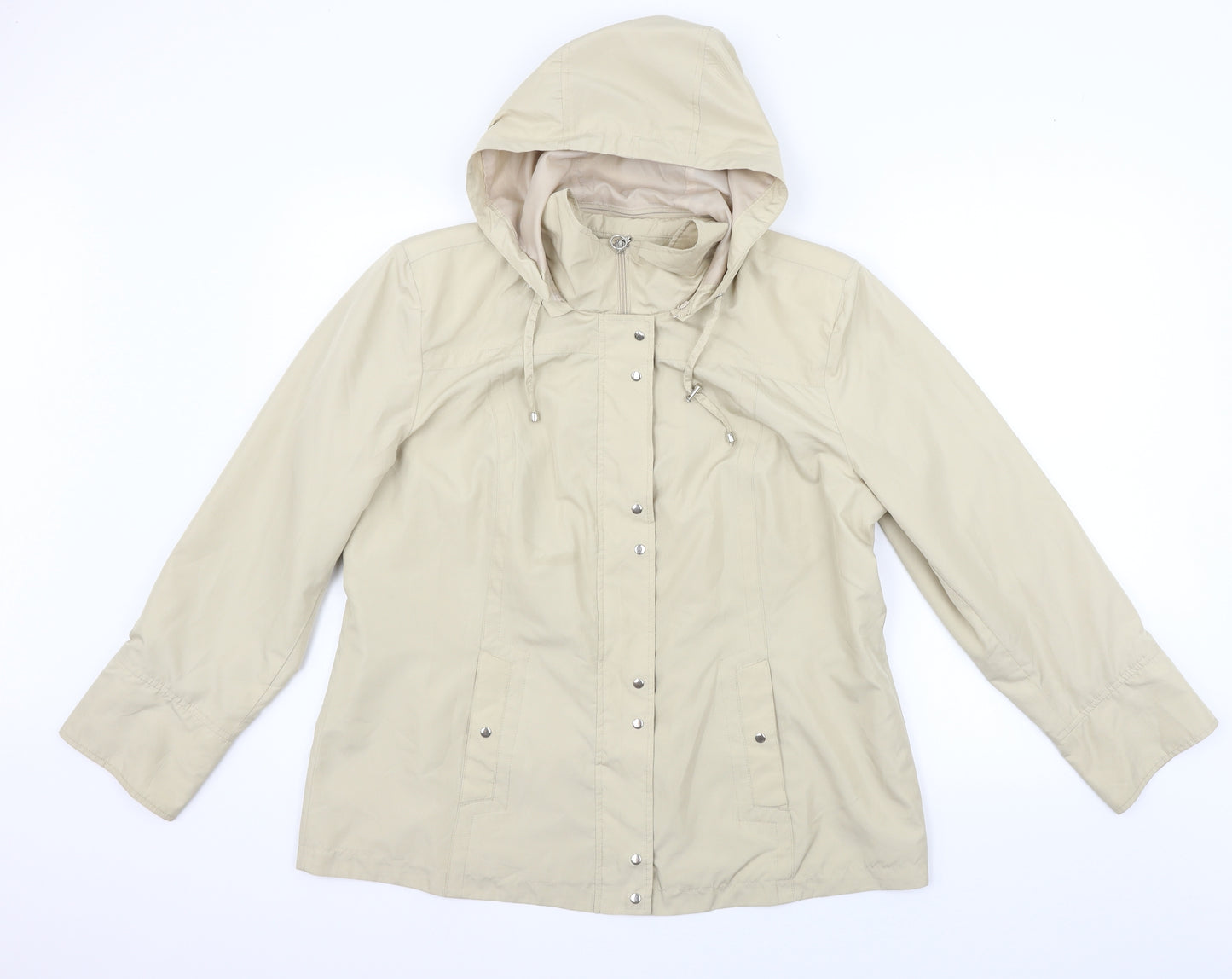Preworn Womens Beige   Jacket Coat Size 20