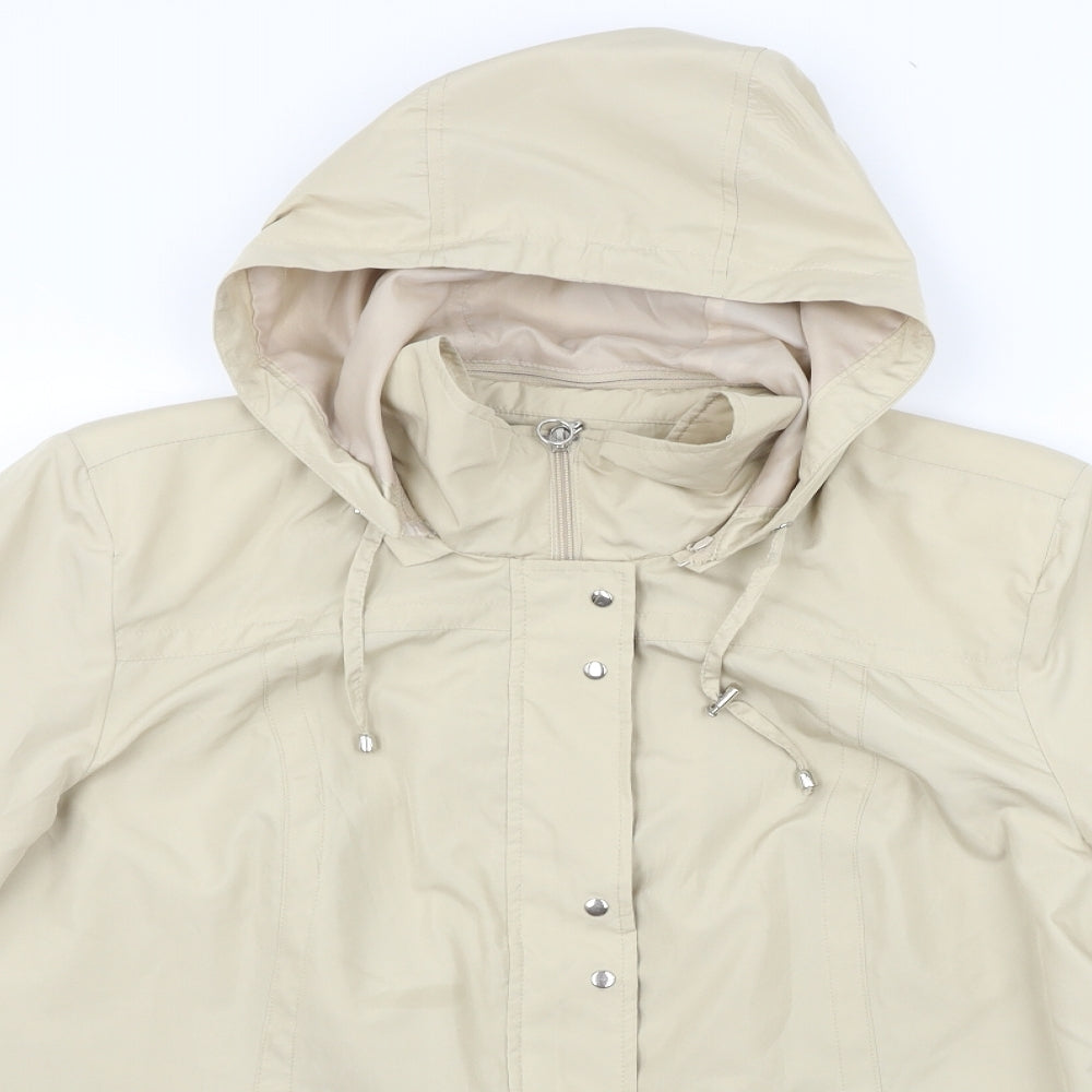 Preworn Womens Beige   Jacket Coat Size 20
