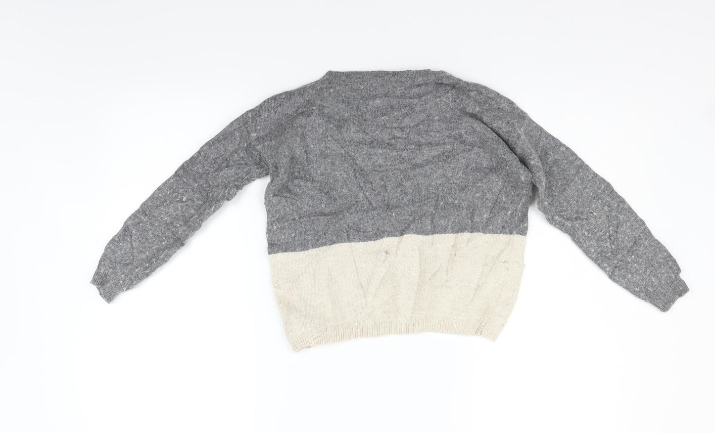 Marks and Spencer Girls Grey   Pullover Jumper Size 9-10 Years