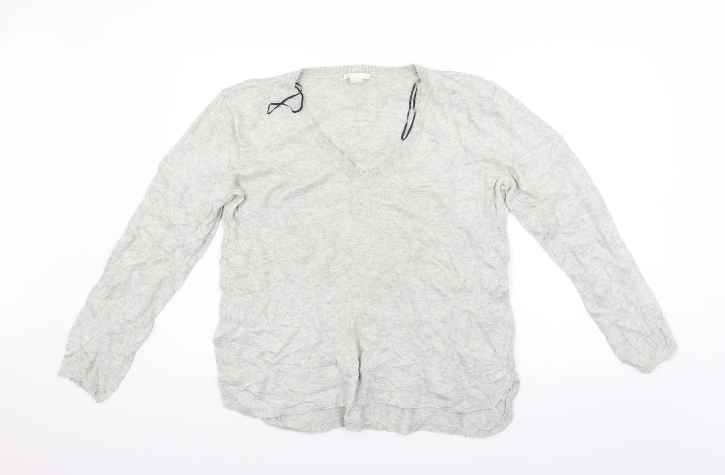 H&M Womens Grey   Pullover Jumper Size M
