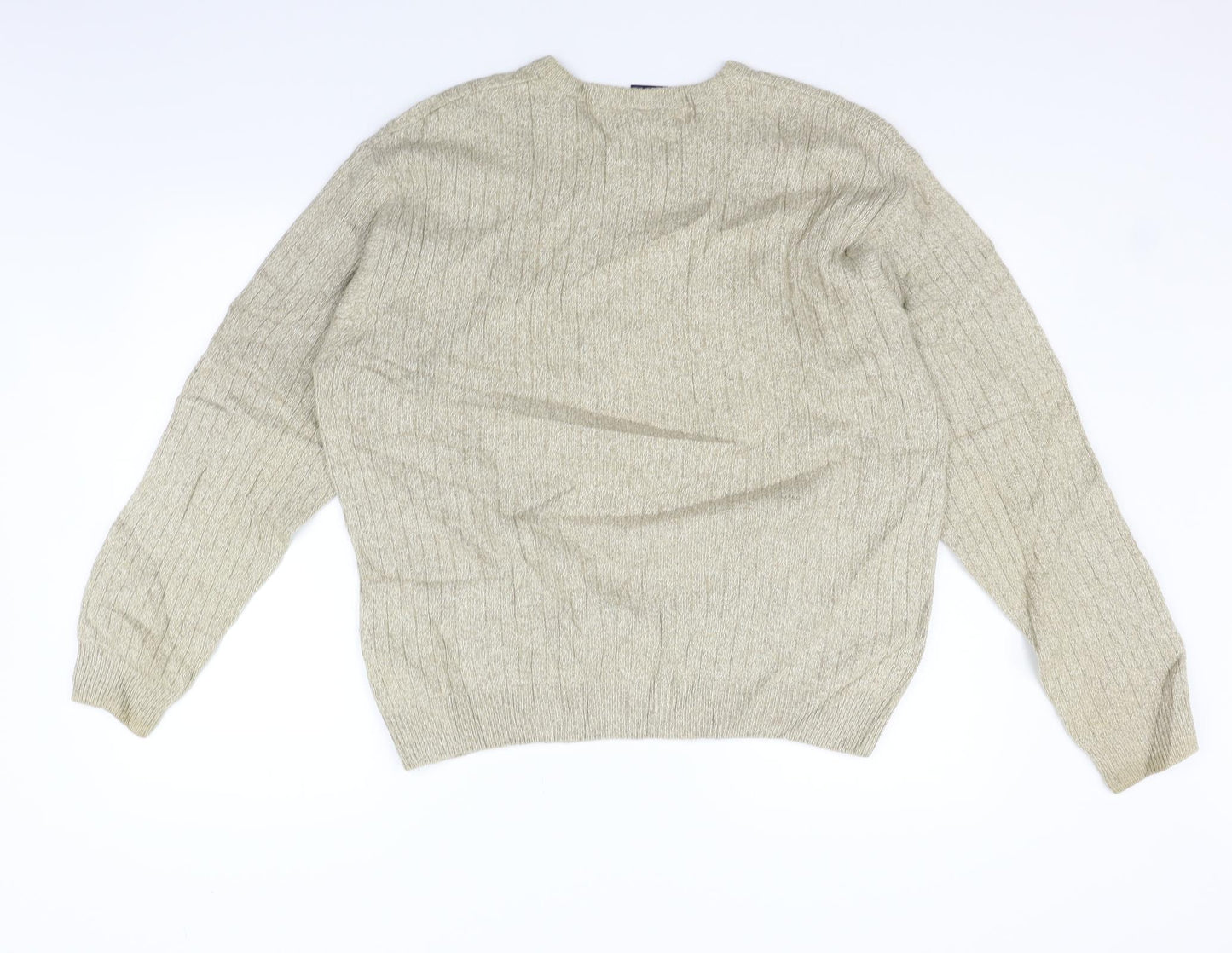 Causal Club Mens Beige   Pullover Jumper Size S