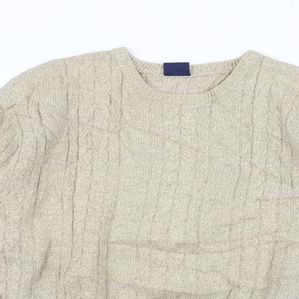 Causal Club Mens Beige   Pullover Jumper Size S