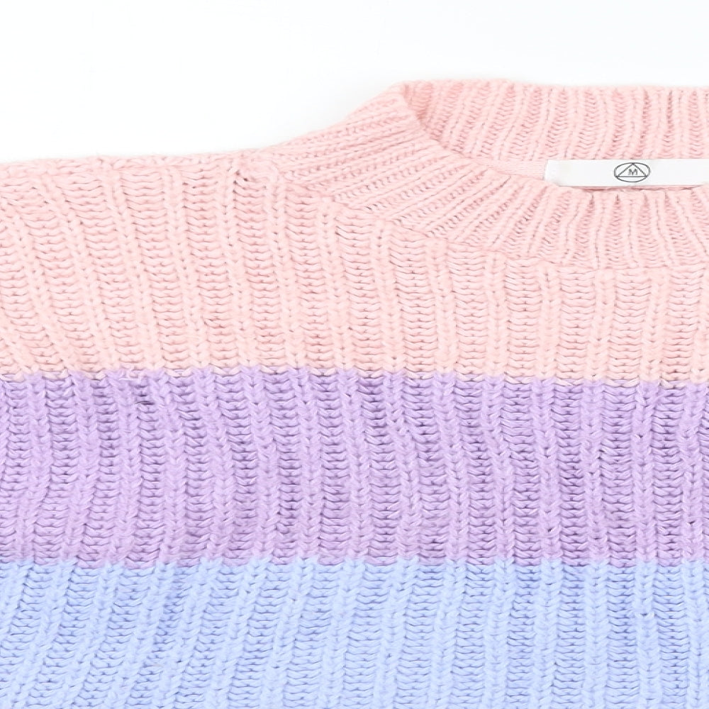 Missguided Womens Multicoloured Striped  Pullover Jumper Size 6