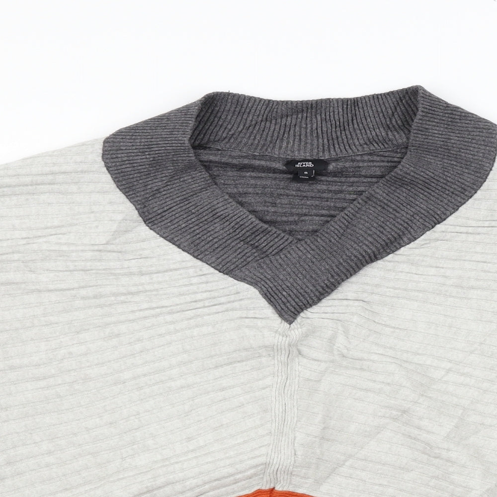 River Island Womens Grey   Pullover Jumper Size S