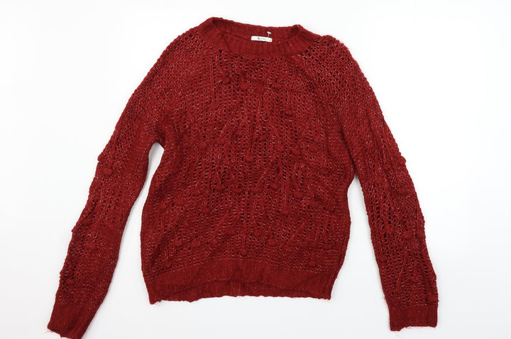 TU Womens Red Pullover Jumper Size 12