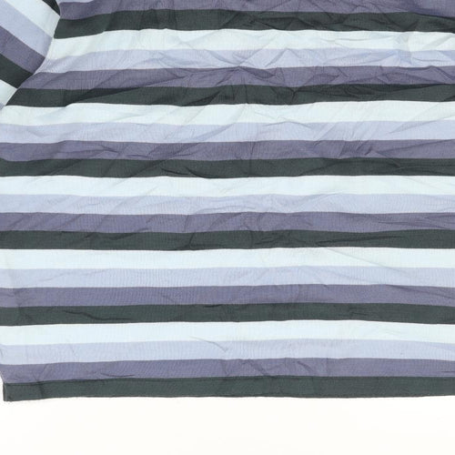Defined Womens Blue Striped  Pullover Jumper Size L
