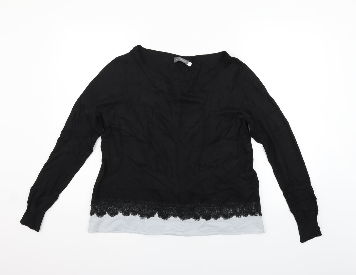 Mint Velvet Womens Black   Pullover Jumper Size 12
