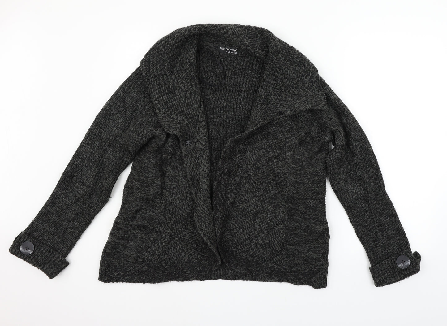 Marks and Spencer Womens Grey   Cardigan Jumper Size 18