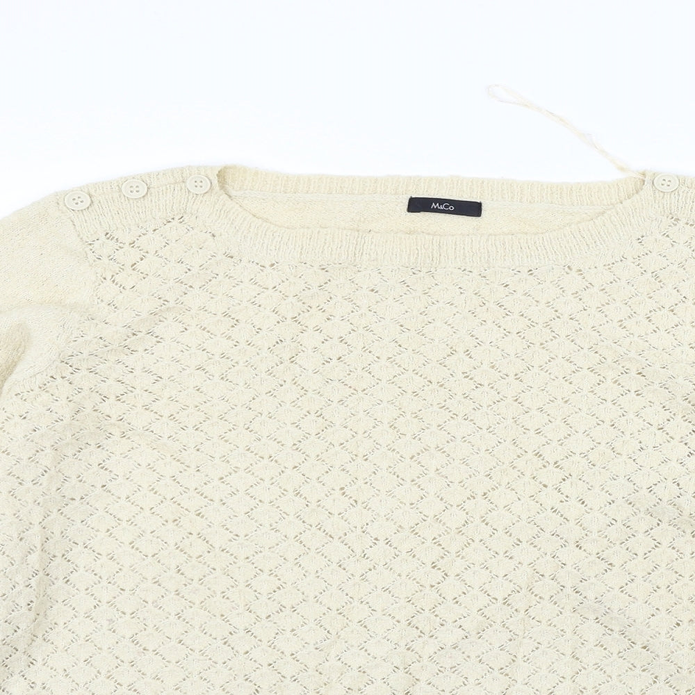 M&Co Womens Beige   Pullover Jumper Size 20