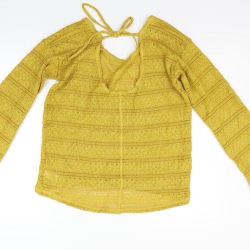 NEXT Womens Yellow   Pullover Jumper Size 12