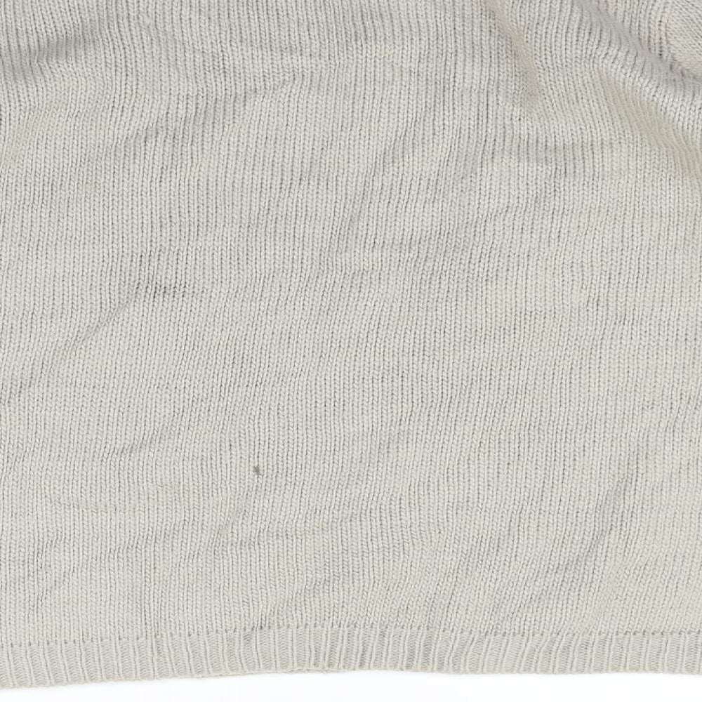 Joseph A Womens Beige Houndstooth  Pullover Jumper Size M
