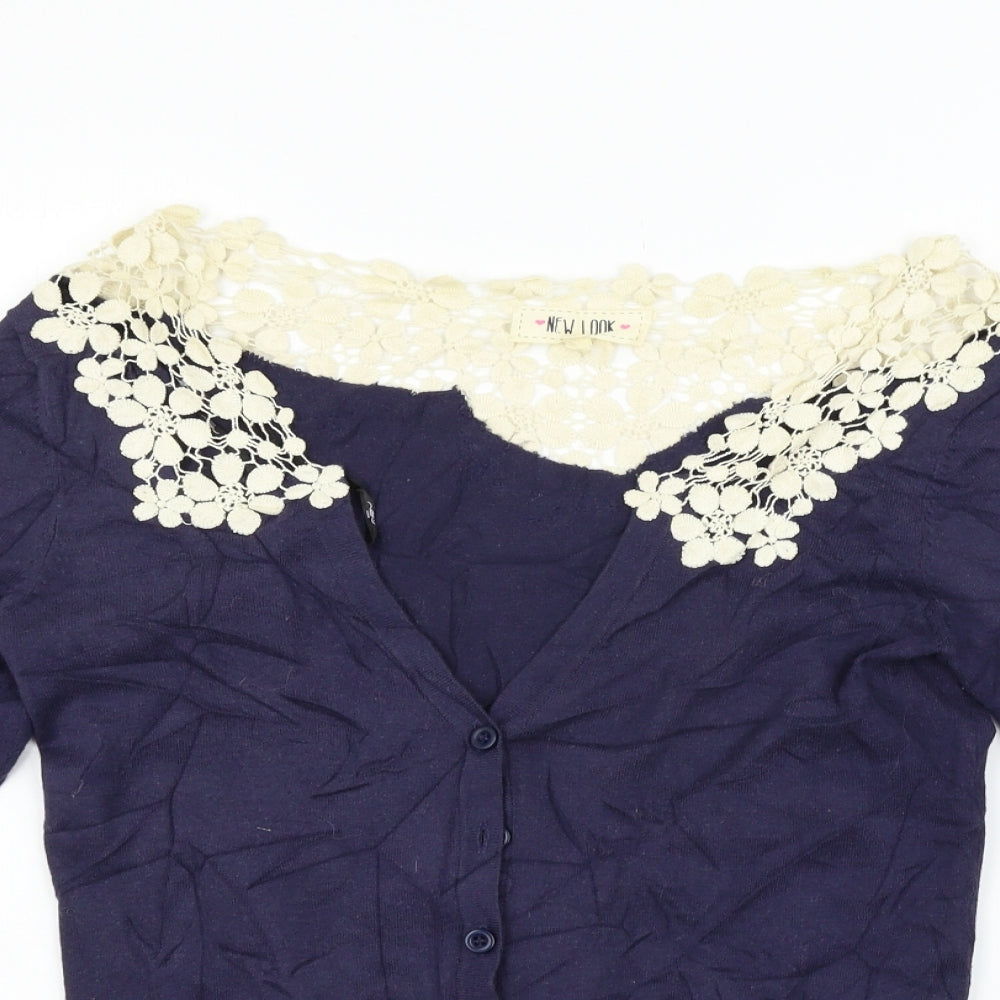 New Look Womens Blue   Pullover Jumper Size M