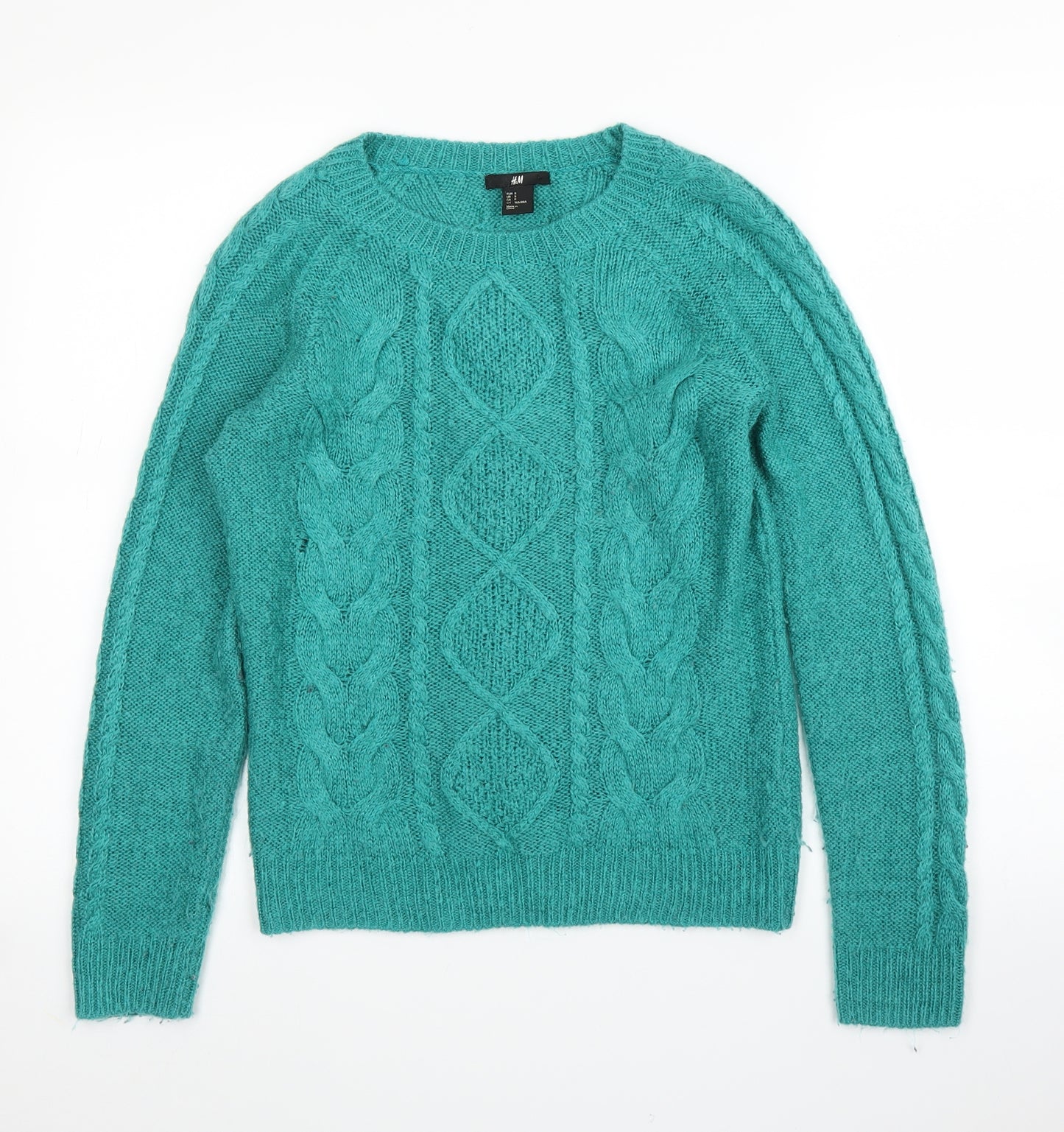 H&M Womens Green   Pullover Jumper Size S