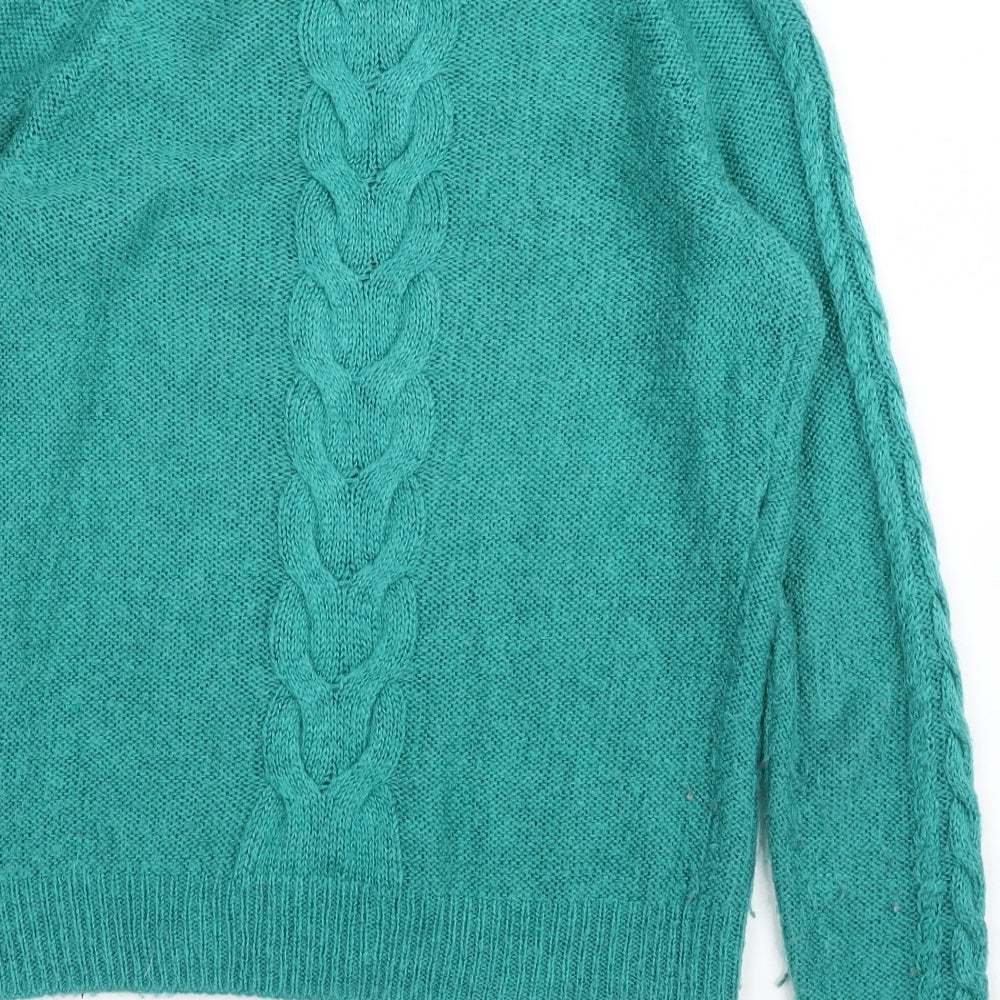 H&M Womens Green   Pullover Jumper Size S