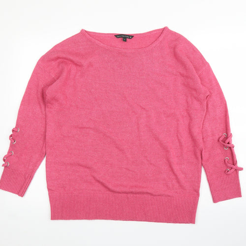 Love Knitwear Womens Pink   Pullover Jumper Size 14
