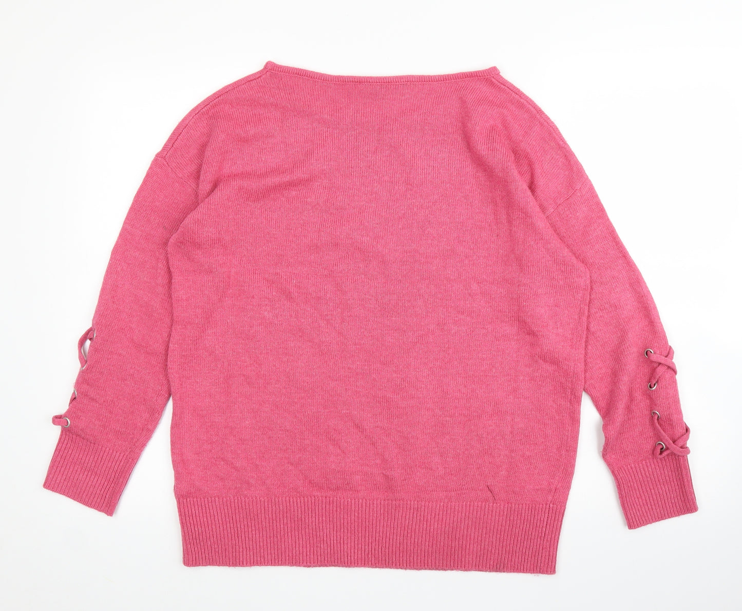 Love Knitwear Womens Pink   Pullover Jumper Size 14