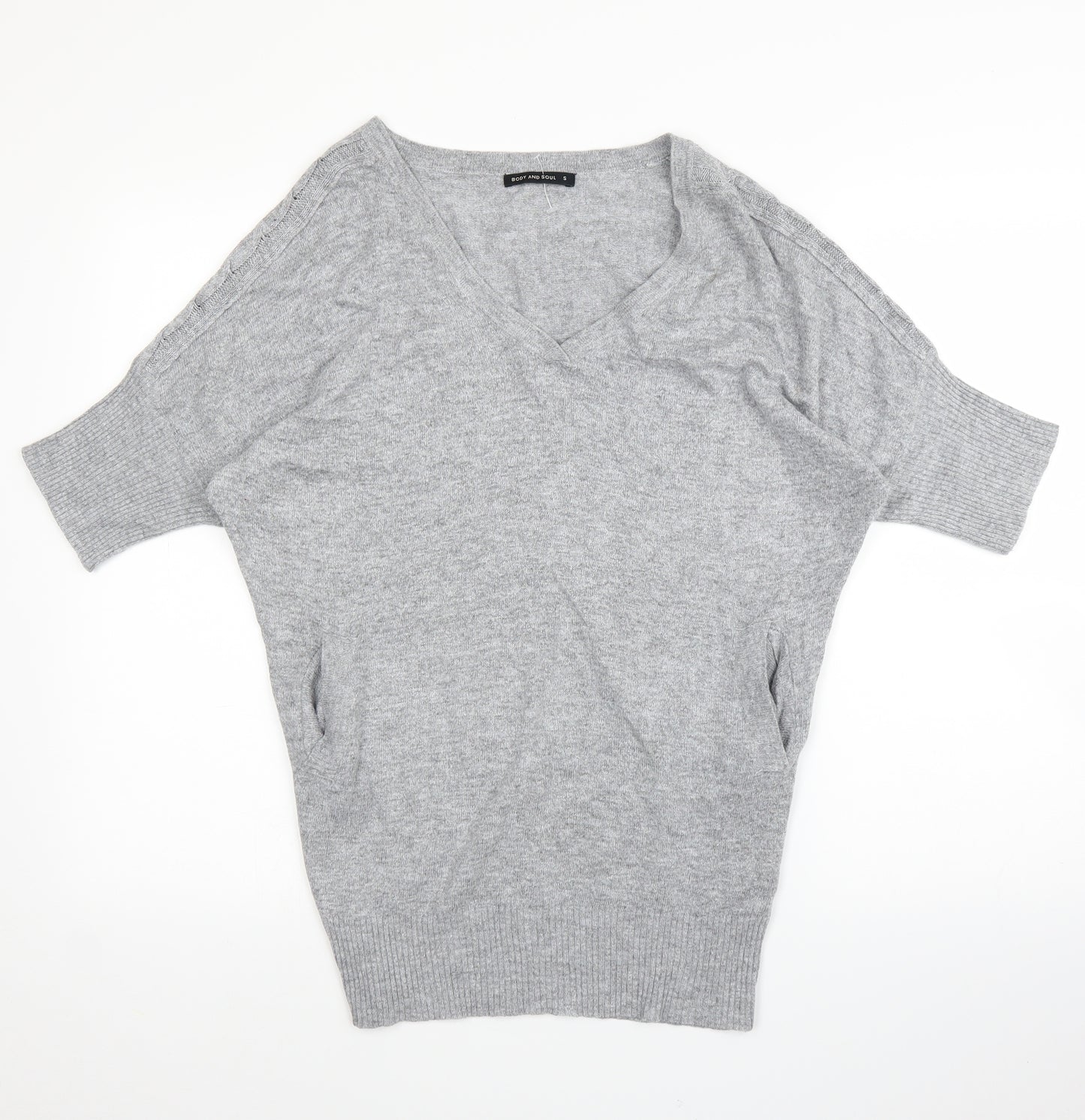 Body And Soul Womens Grey   Pullover Jumper Size S