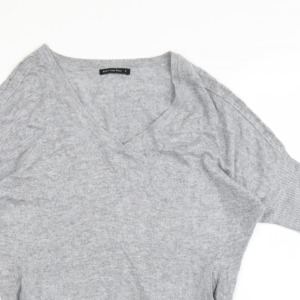Body And Soul Womens Grey   Pullover Jumper Size S