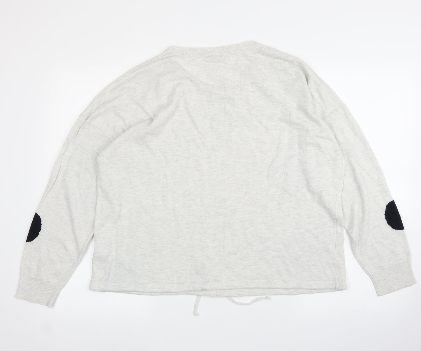 Roman Womens Grey Polka Dot  Pullover Jumper Size 16