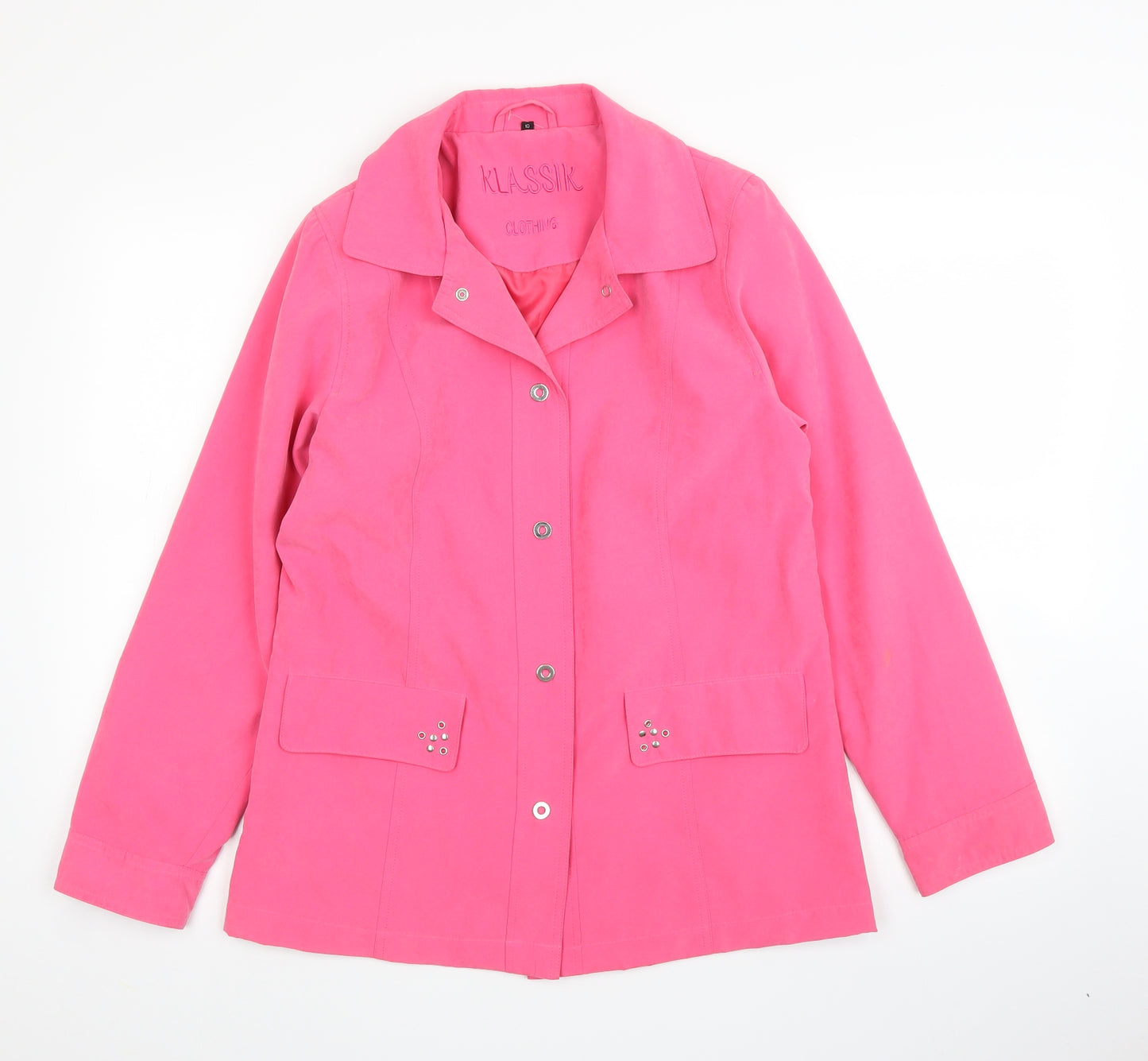 Klassik Womens Pink   Overcoat Coat Size 10