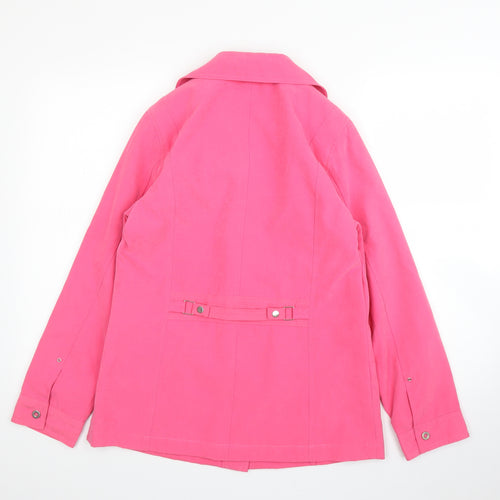 Klassik Womens Pink   Overcoat Coat Size 10