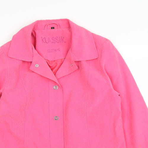 Klassik Womens Pink   Overcoat Coat Size 10